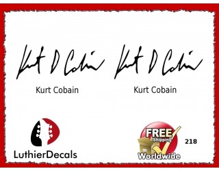 Guitar Players Kurt Cobain Signature Guitar Decal 218